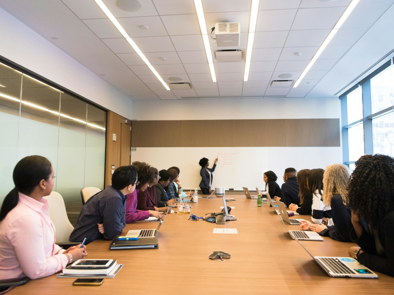 Image of people in a presentation